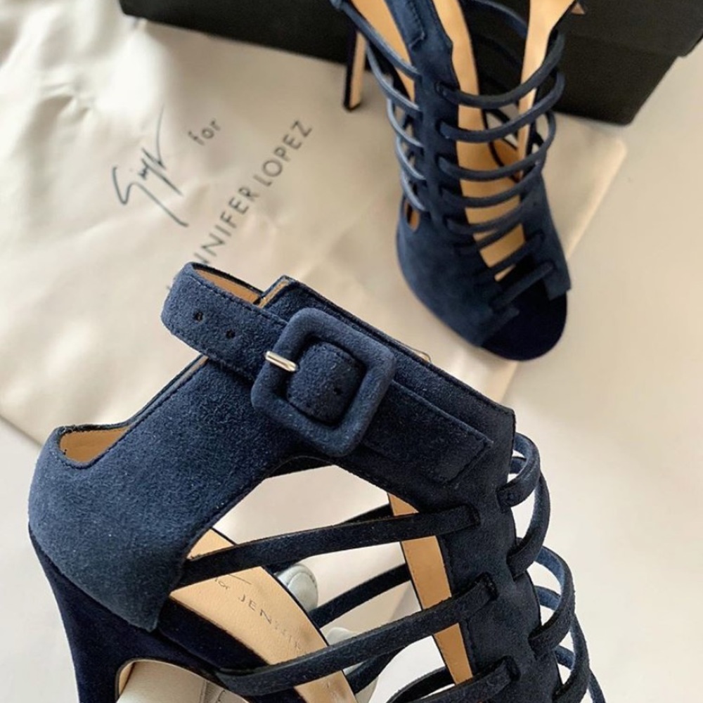 giuseppe zanotti • NEW • navy cage heels - Picture 13 of 13